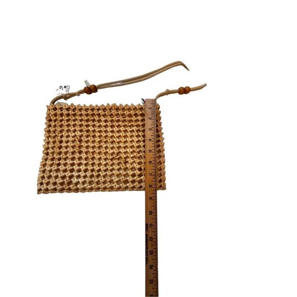 Walbrog natural straw basket weave shoulder bag made in Italy - Picture 11 of 16